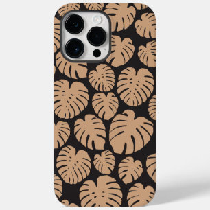 Monstera in Tan and Black Case-Mate iPhone 14 Pro Max Case
