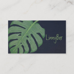 Monstera Leaf Business Card
