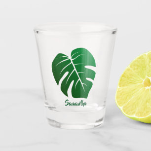 Monstera Leaf Design Shot Glass