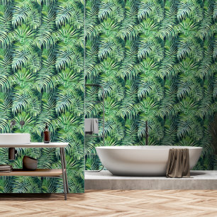 Monstera leaf foliage pattern tropical jungle wall