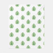 Monstera Leaf Green Design.