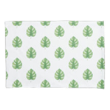 Monstera Leaf Green Design.