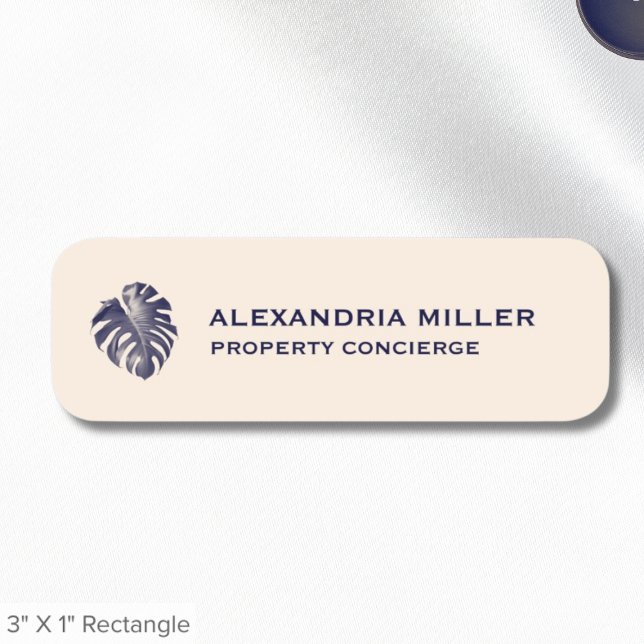 Monstera Leaf Logo Name Title Name Tag (Creator Uploaded)