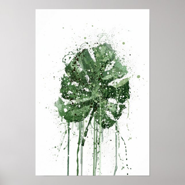 Monstera Leaf  Poster (Front)
