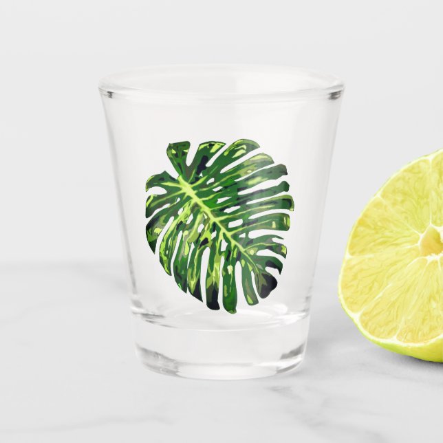 Monstera Leaf Shot Glass (Front)