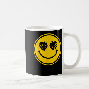 Monstera leaf smile aloha hawaii beach tropical coffee mug