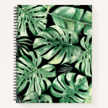 Monstera Leaf Spiral Notebook