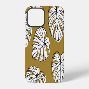 Monstera Leaf, Textile Seamless Pattern. iPhone 12 Case