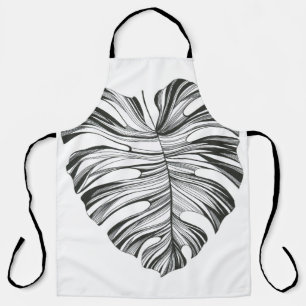 Monstera Leaf: Tropical Natural Element. Apron