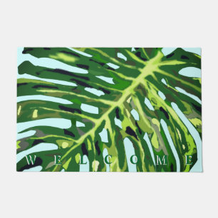 Monstera Leaf Welcome Doormat 
