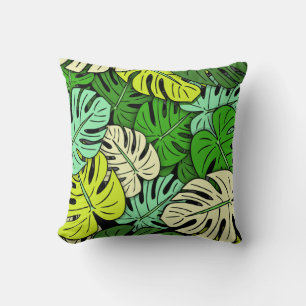 Monstera Leaves #3 Cushion