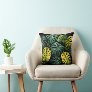 Monstera Leaves Cushion
