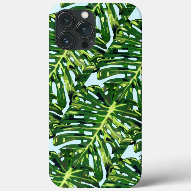 Monstera Leaves Greenery Case-Mate iPhone Case (Back)
