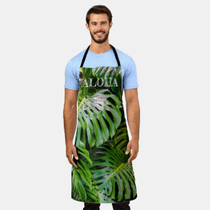 Monstera Leaves, Limahuli Gardens, Kauai, Hawaii Apron