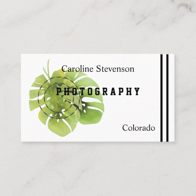 Monstera leaves , monstera business card (Front)
