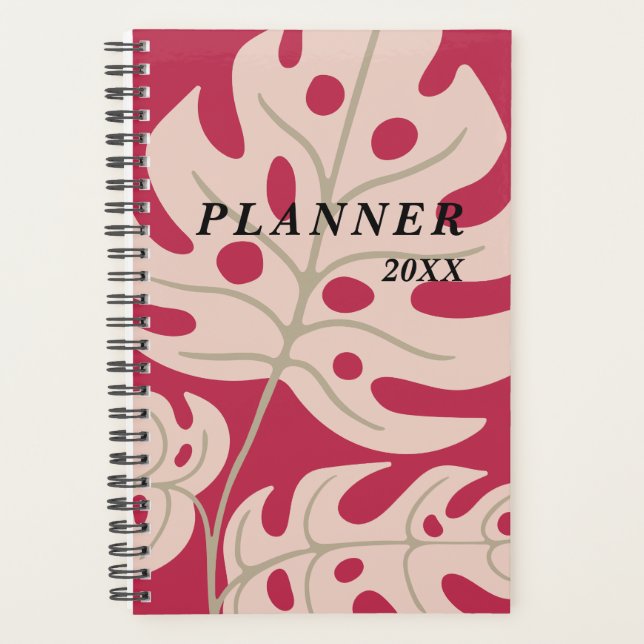 Monstera Leaves  Planner (Front)