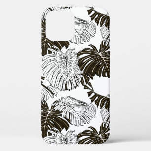 Monstera leaves seamless pattern iPhone 12 case