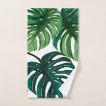 Monstera Leaves | Simple Modern Hand Towel