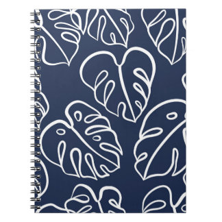 Monstera Leaves: Vintage Hand Drawn. Notebook
