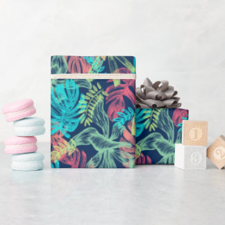Monstera leaves wrapping paper
