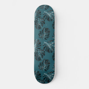 Monstera Leo Animal Print Glam 1 Skateboard
