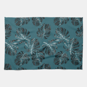 Monstera Leo Animal Print Glam 1 Tea Towel