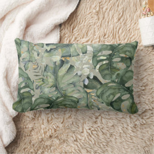 Monstera Modern Seamless Lumbar Cushion