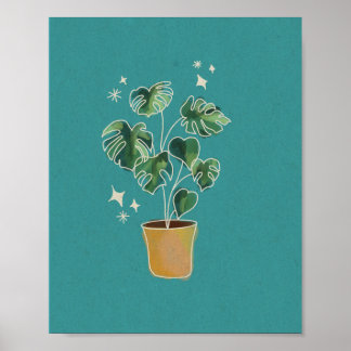 Monstera Mum Poster