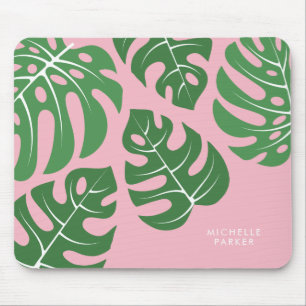 Monstera Palm Leaves Mouse Mat
