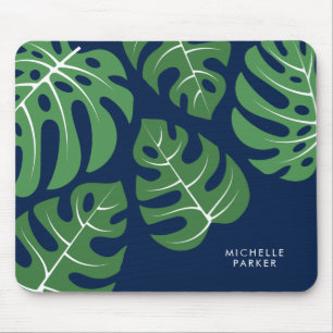 Monstera Palm Leaves Mouse Mat