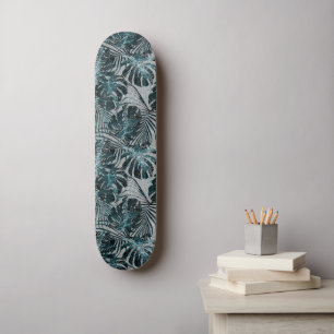 Monstera Palm Leo Animal Print Glam 2 Skateboard
