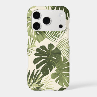 Monstera Palm Tropical Leaves iPhone Case