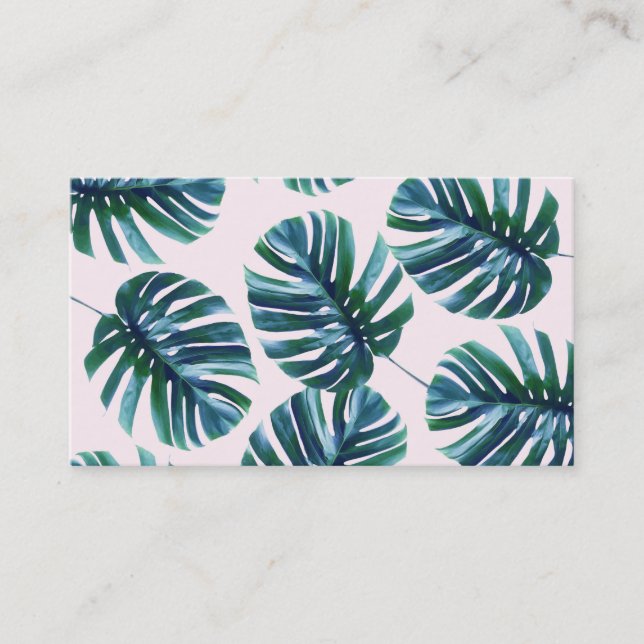 Monstera Pattern Business Cards (Front)