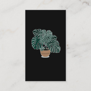Monstera Plant Beautiful Houseplant Business Card