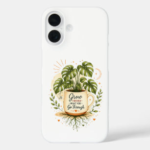 Monstera Plant in Coffee Mug Cosy Botanical iPhone 16 Case