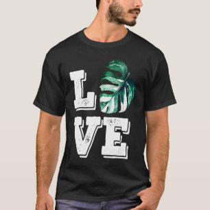Monstera Plant Love Women's Botanical House Plant T-Shirt