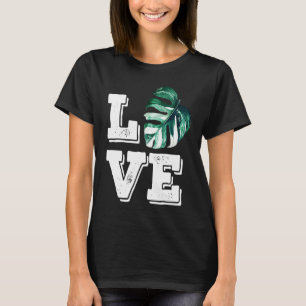 Monstera Plant Love Women's Botanical House Plant T-Shirt