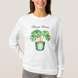 Monstera plant   Plant Mum  T-Shirt