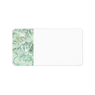 Monstera Plant Postage Return Address Labels