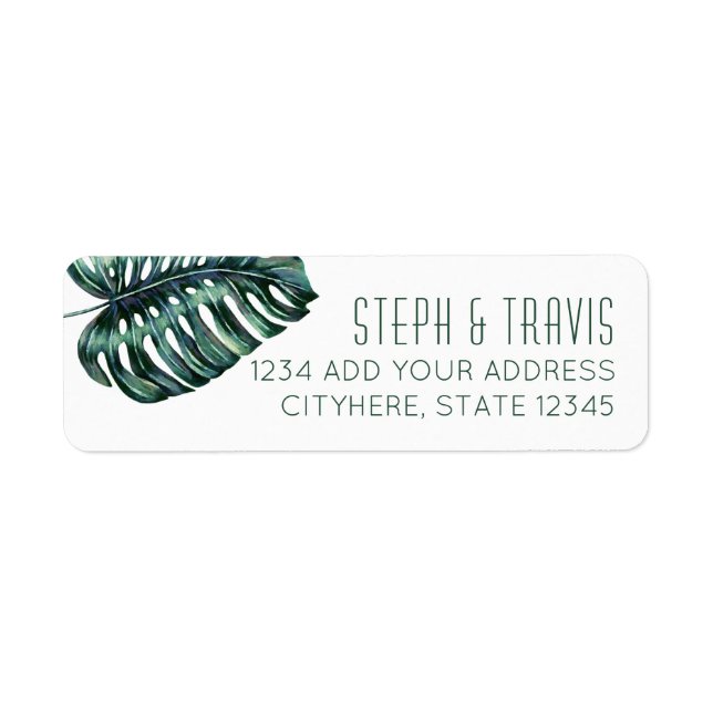 Monstera Plant Return Address (Front)