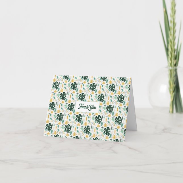 Monstera Plant Thank You Card (Front)