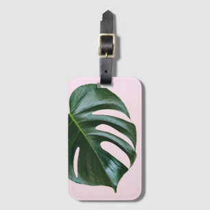 Monstera Tropical Leaf Luggage Tag