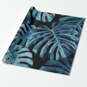 Monstera tropical plant / houseplant design featur wrapping paper