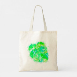 Monstera Watercolor Tote Bag
