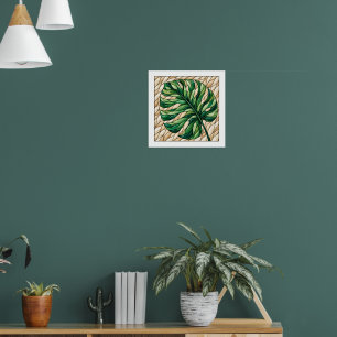 Monstera Window Poster