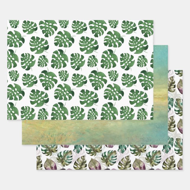 Monstera Wrapping Paper Sheet (Set)