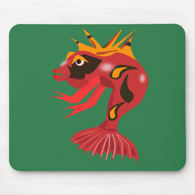 Monsterfish Mouse Mat (Front)