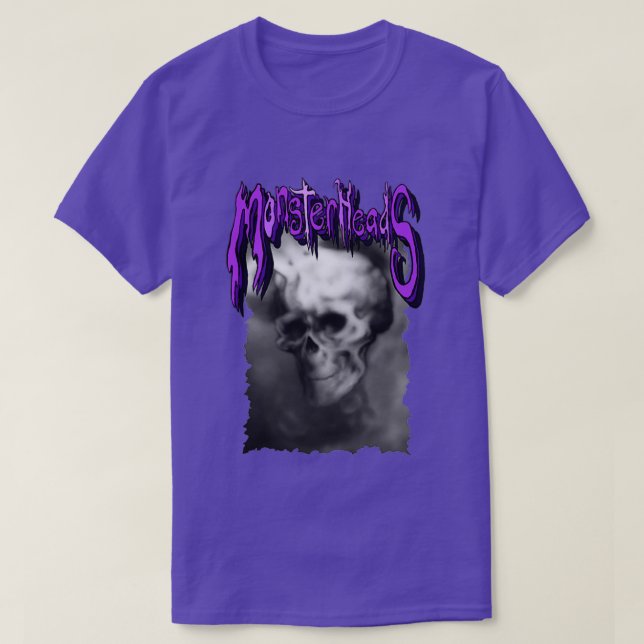 MonsterHeads Smiling Smoke Scull 2 T-Shirt (Design Front)