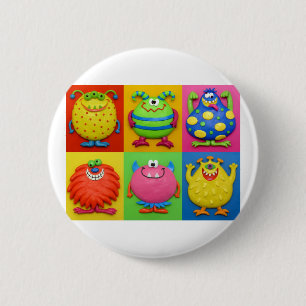 Monsters 6 Cm Round Badge