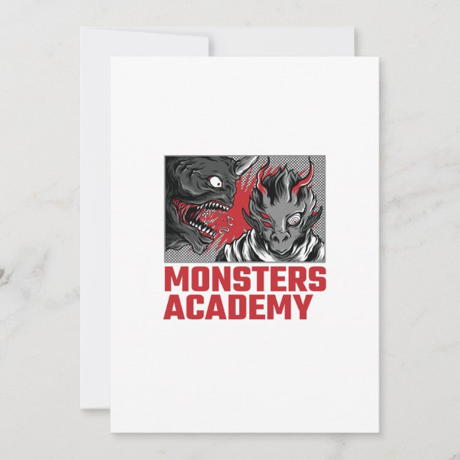 MONSTERS ACADEMY INVITATION (Front)